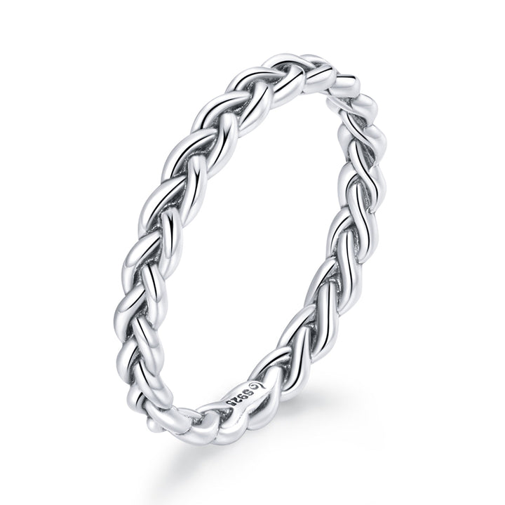 925 Sterling Silver Oxidized 0.20cm Ring Size 9 for Women