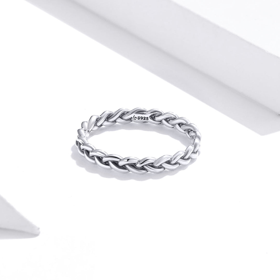 925 Sterling Silver Oxidized 0.20cm Ring Size 9 for Women