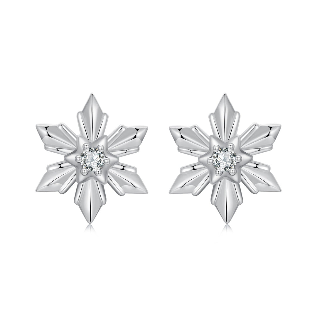 925 Sterling Silver Earrings with Pavé Setting CZ in Oxidized Finish