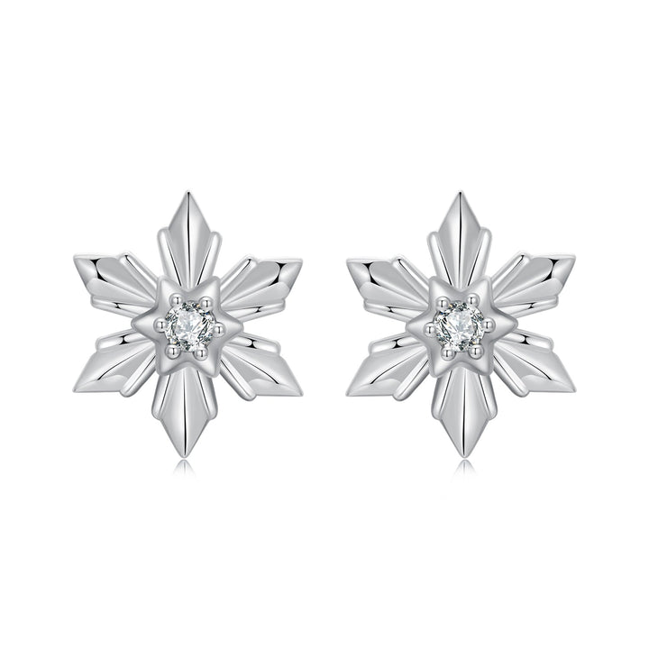 925 Sterling Silver Earrings with Pavé Setting CZ in Oxidized Finish