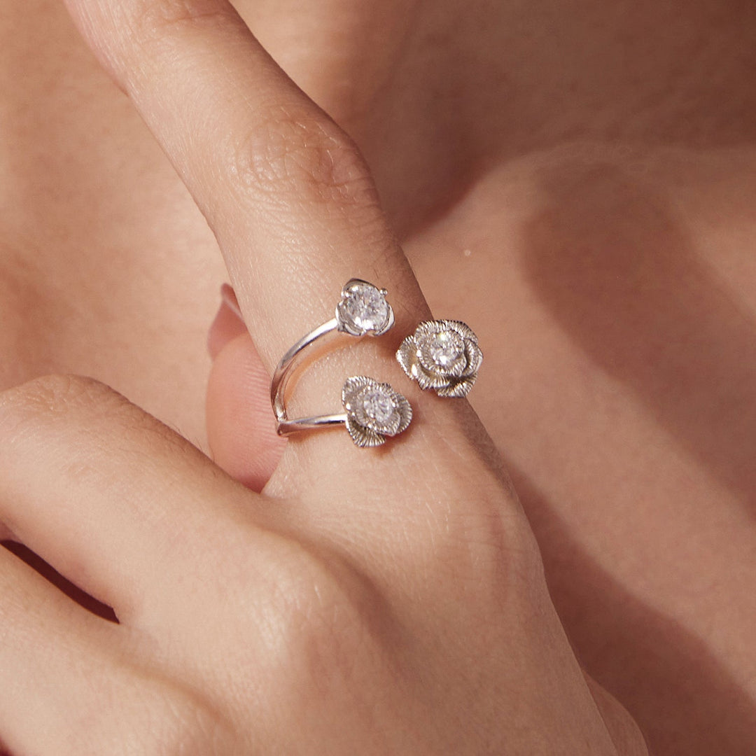 925 Sterling Silver 0.8cm Pavé Setting CZ Ring