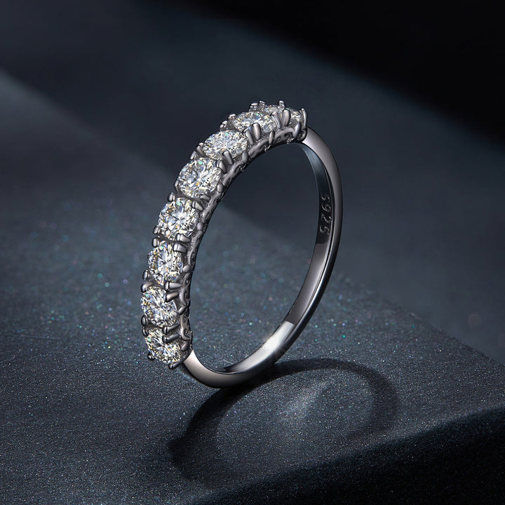 925 Sterling Silver Plated Moissanite Ring Size 5 for Women
