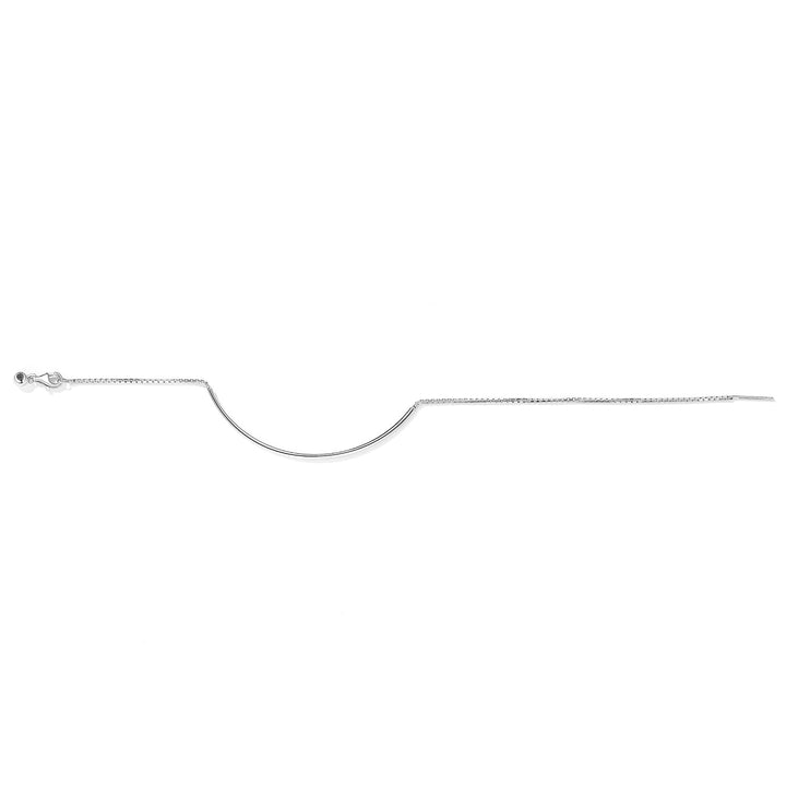 925 Sterling Silver Adjustable Platinum-Plated Bracelet for Women