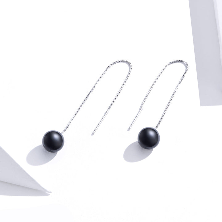 925 Sterling Silver Earrings with Quality Shell Pearl for Women