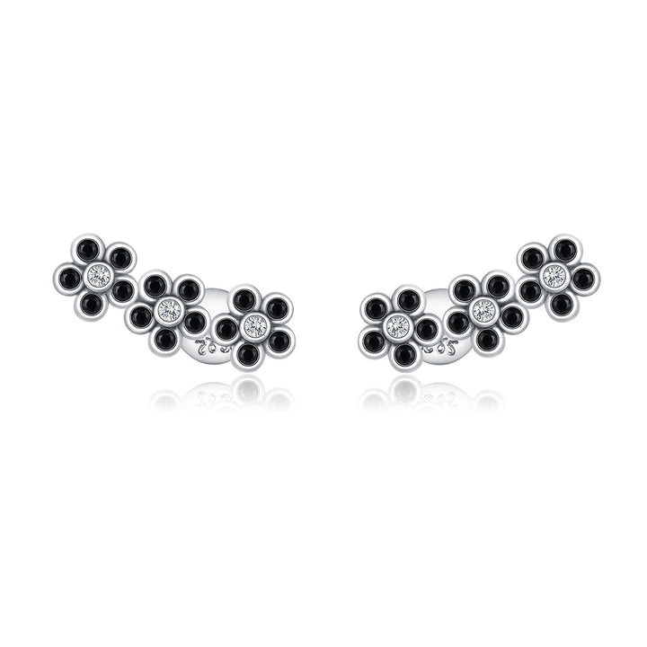 925 Sterling Silver Earrings with Pavé Setting CZ