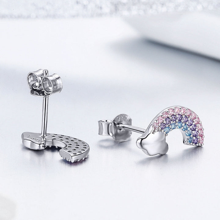 925 Sterling Silver Earrings with Pavé Setting CZ
