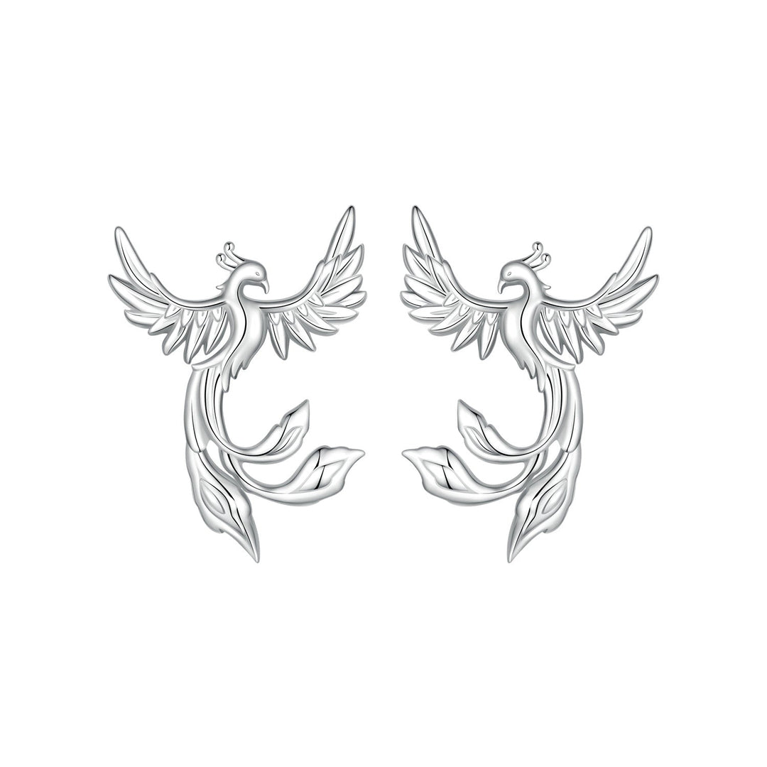 925 Sterling Silver Plated White Gold Earrings for Women