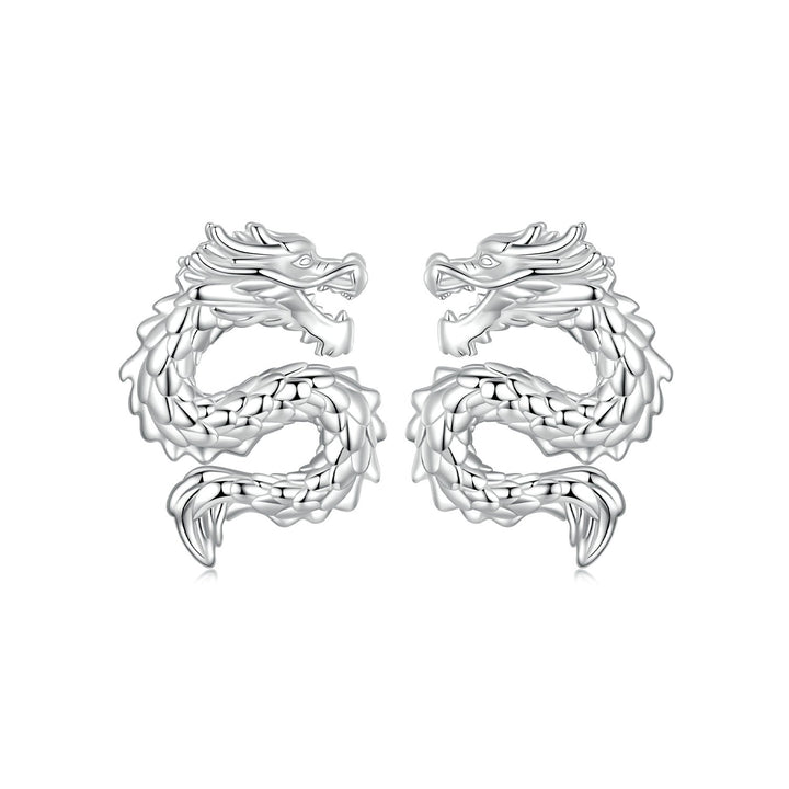 925 Sterling Silver Plated White Gold Earrings
