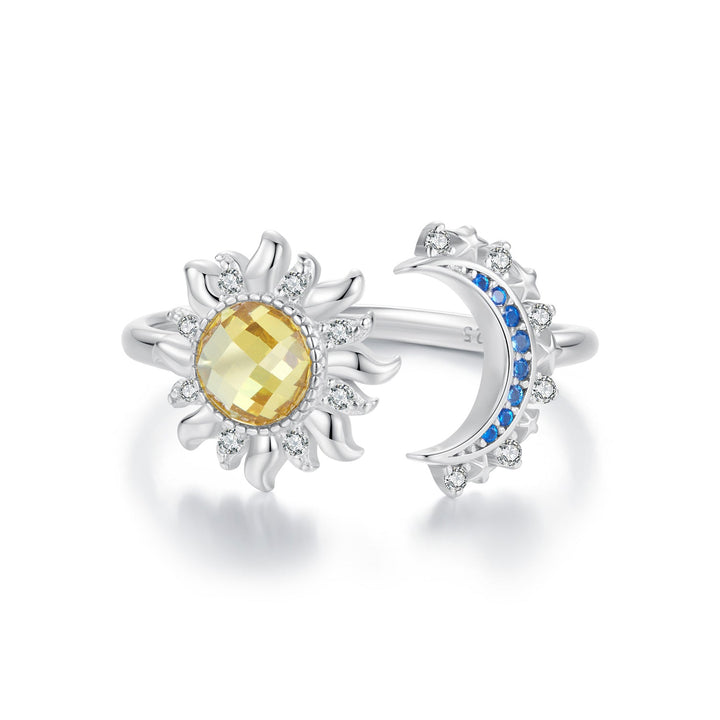 925 Sterling Silver Pavé CZ White Gold Plated Ring for Women