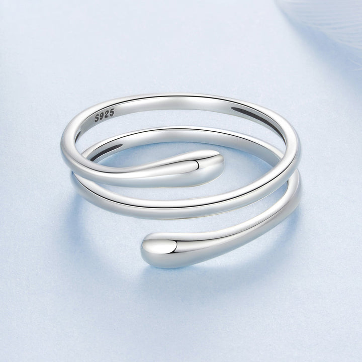 925 Sterling Silver Oxidized Silver Adjustable Rings