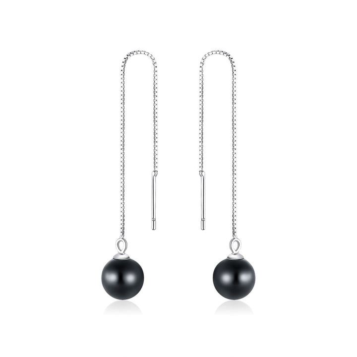 925 Sterling Silver Earrings with Quality Shell Pearl for Women