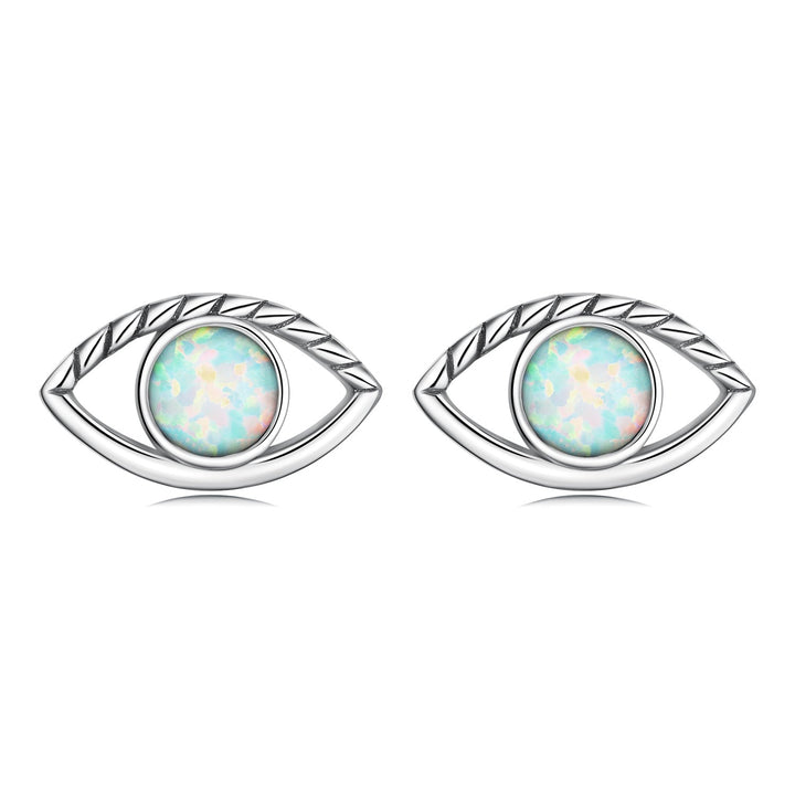 925 Sterling Silver Translucent Opal Earrings for Women