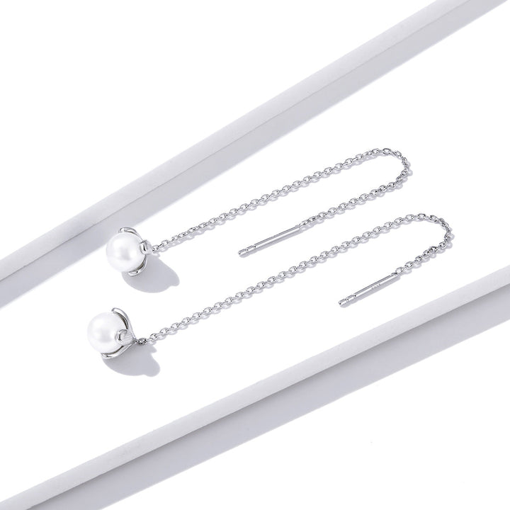 925 Sterling Silver Earrings with Quality Shell Pearl