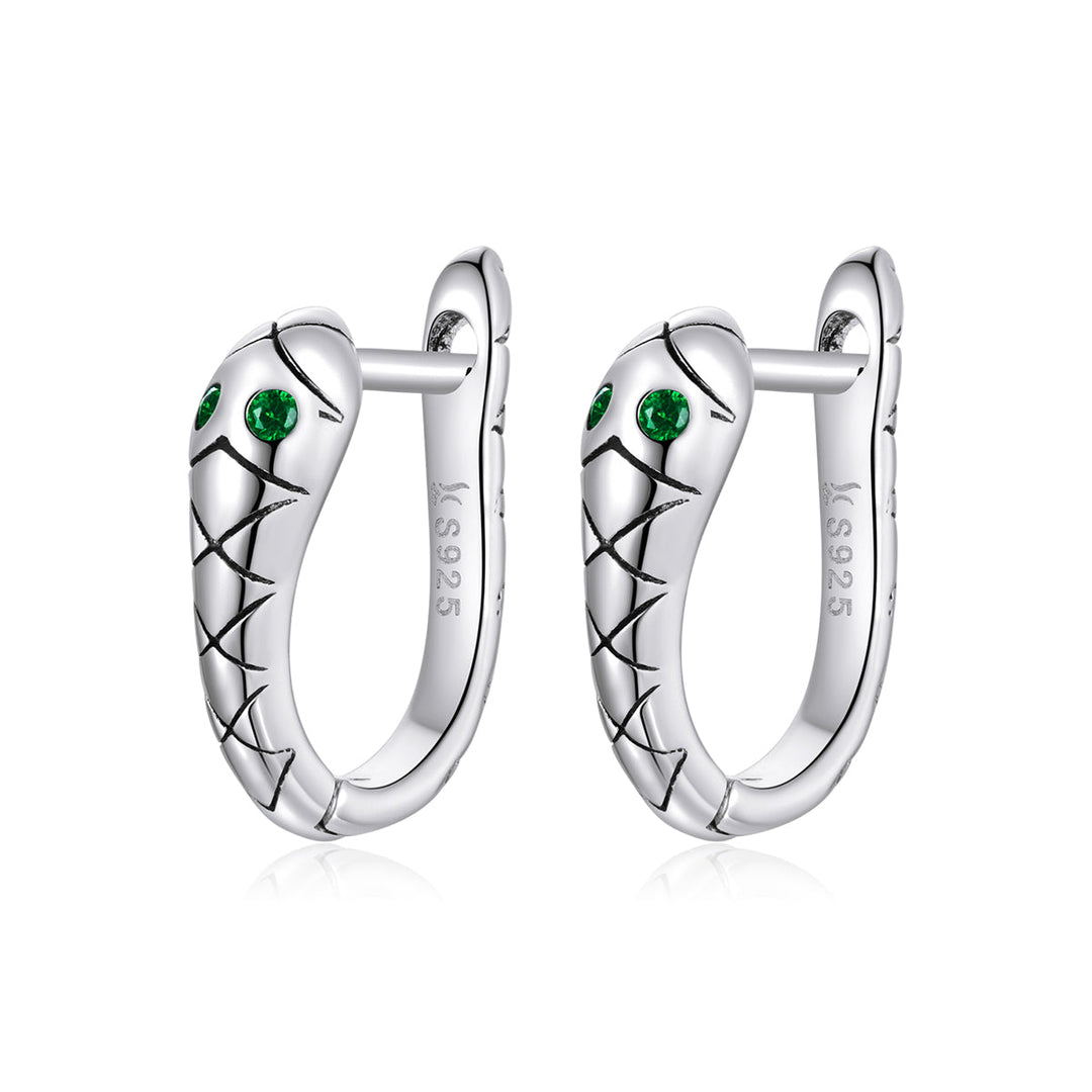925 Sterling Silver Plated Platinum CZ Earrings for Women