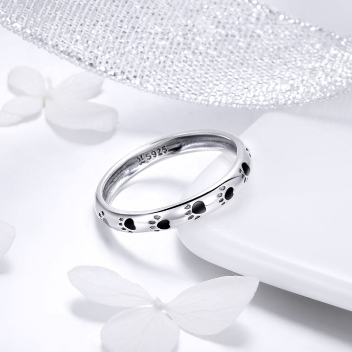 925 Sterling Silver Ring for Women - Size 5.0, Width 0.3cm