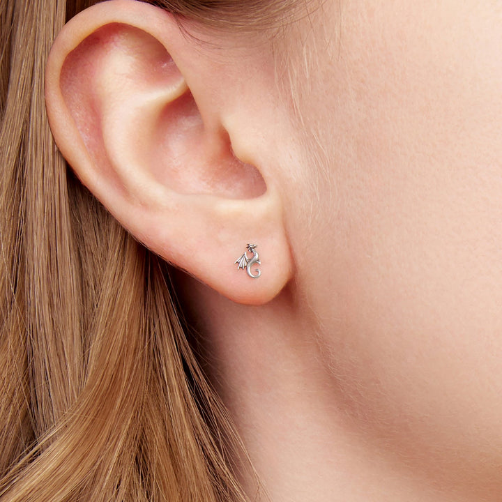 925 Sterling Silver Oxidized Silver 0.7cm Earrings