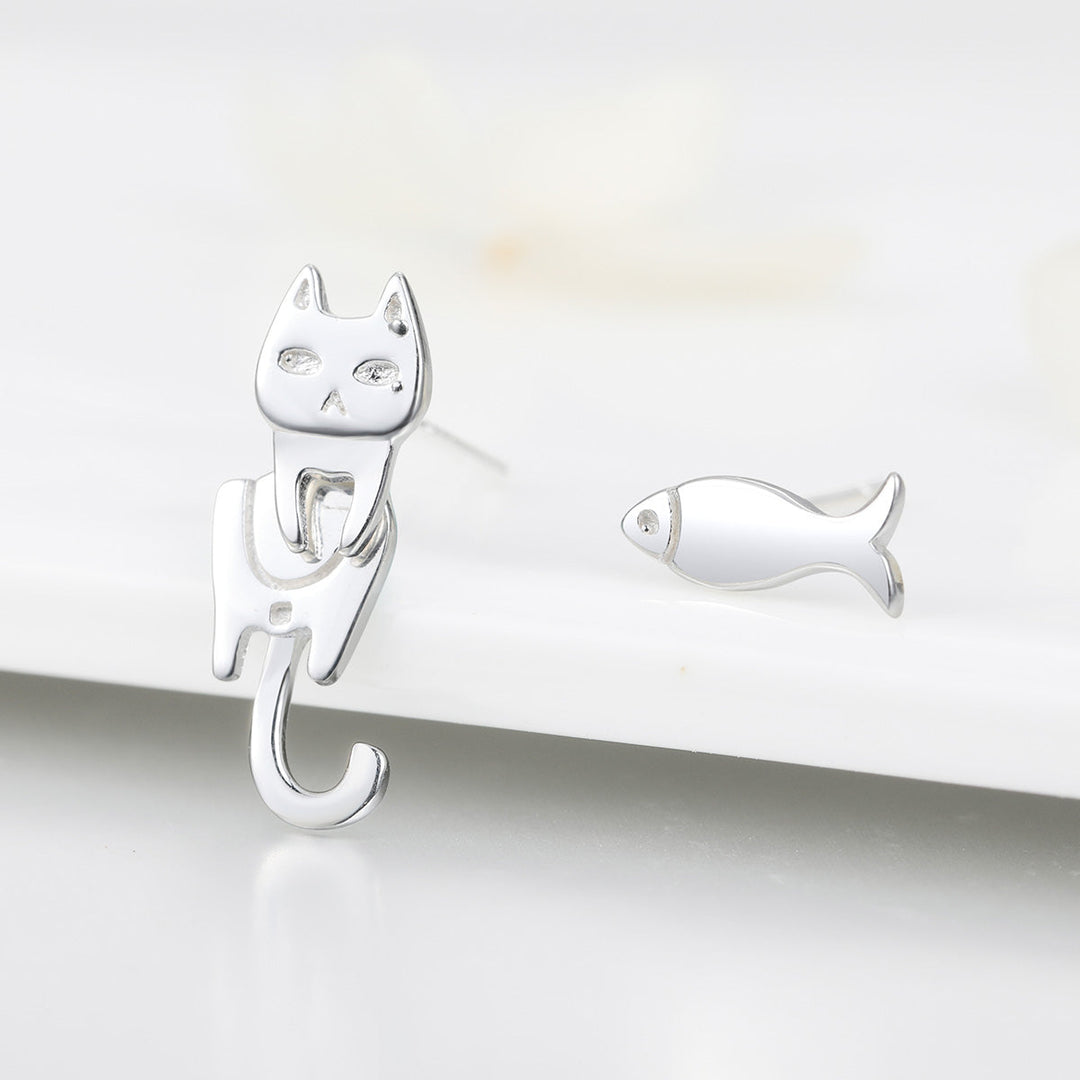 925 Sterling Silver Earrings with Platinum Plating for Women