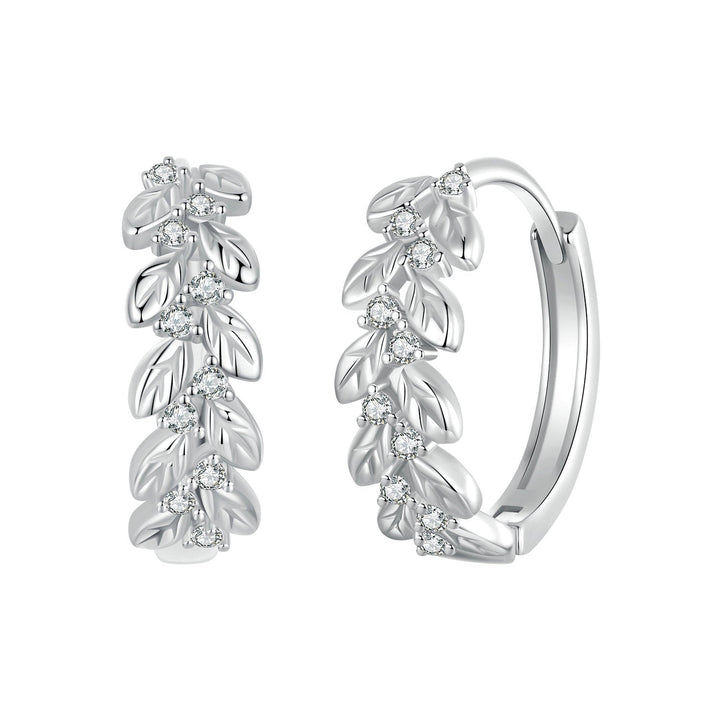 925 Sterling Silver Earrings with Pavé Setting CZ