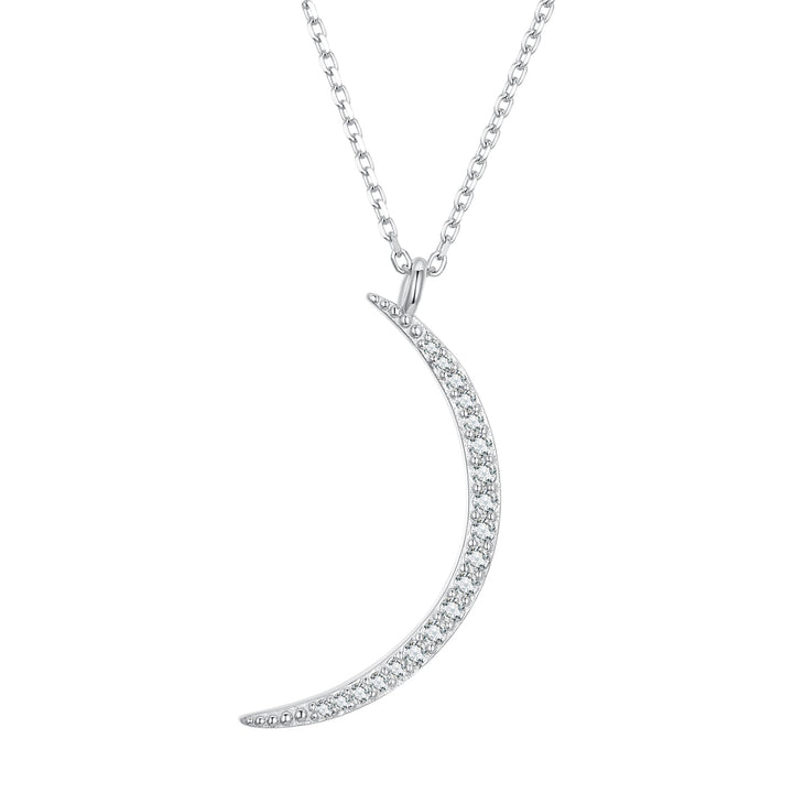 925 Sterling Silver Adjustable CZ Pendant Necklace for Women