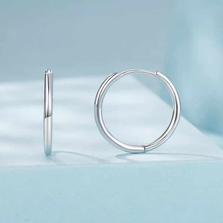 925 Sterling Silver &amp; White Gold Plated Earrings for Women