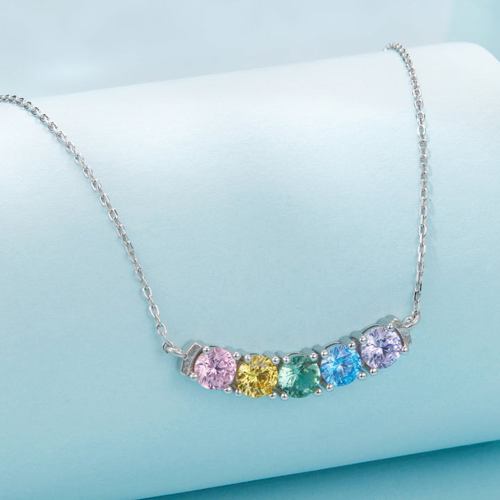 925 Sterling Silver White Gold Plated 40+5cm Necklace with Pavé Setting CZ for Women