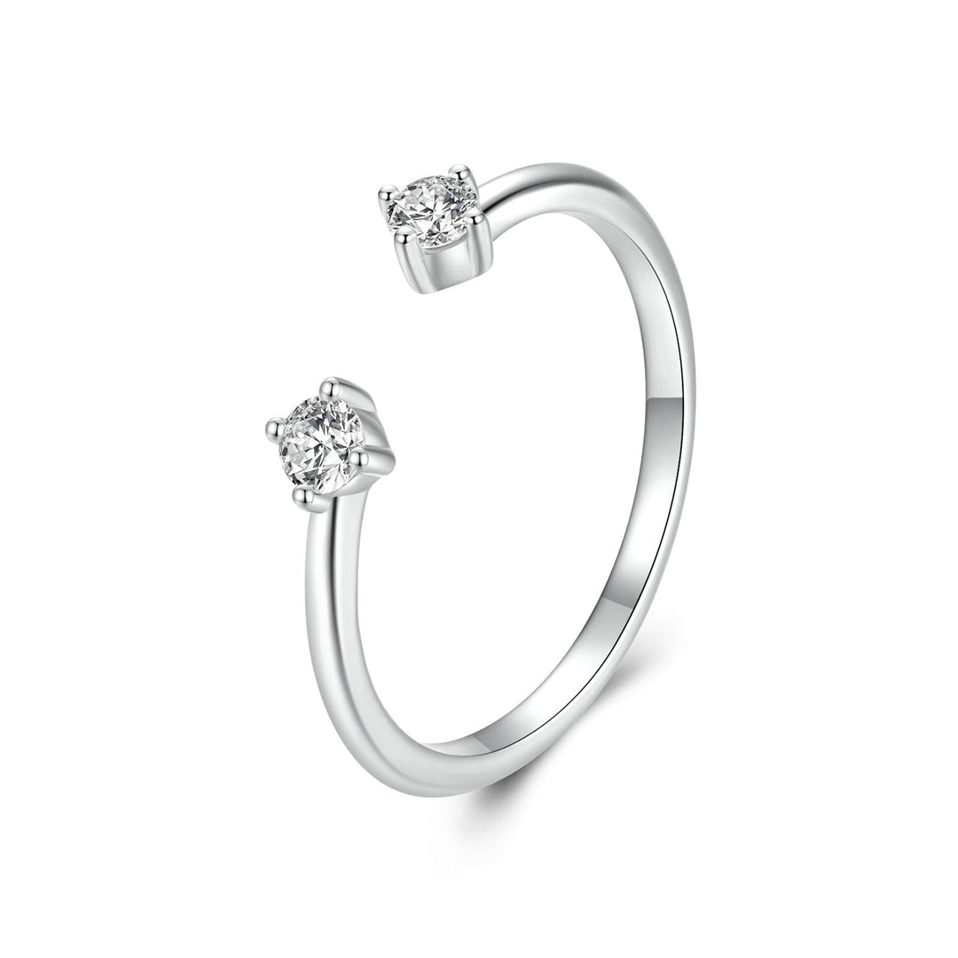925 Sterling Silver Moissanite Ring Size E for Women