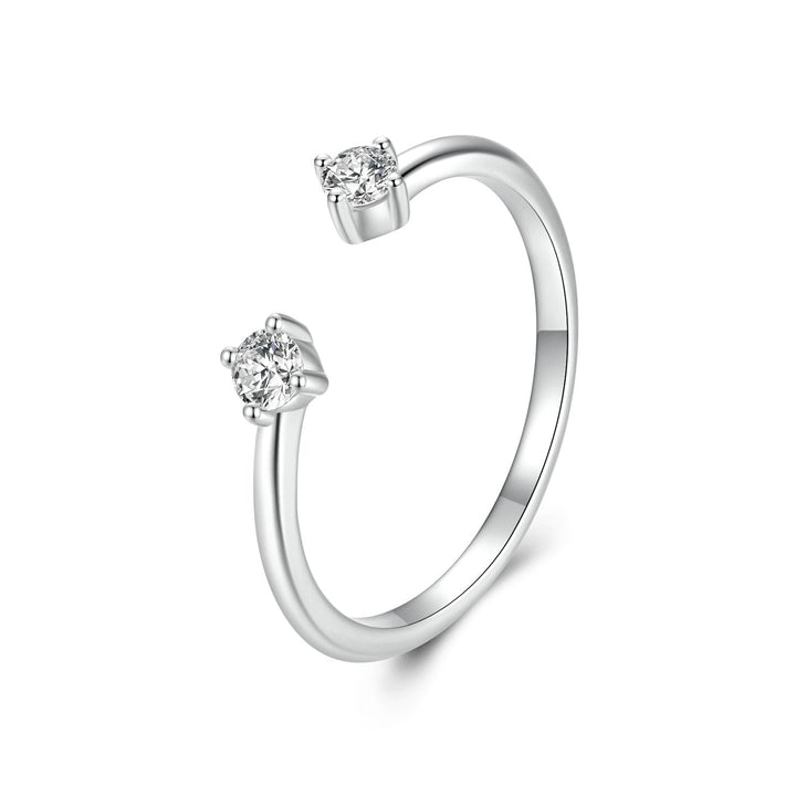 925 Sterling Silver Moissanite Ring Size E for Women