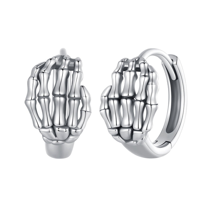 925 Sterling Silver Oxidized Earrings 12x7mm for Women