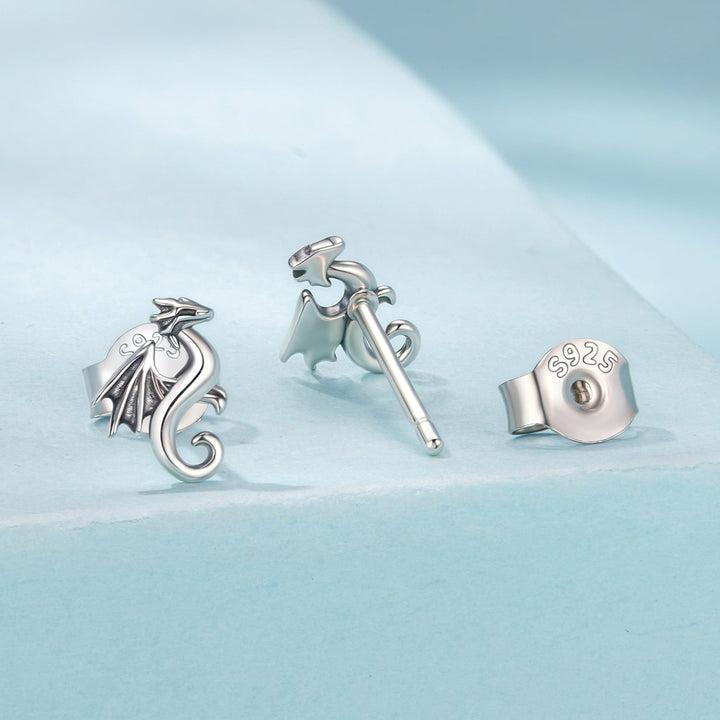 925 Sterling Silver Oxidized Silver 0.7cm Earrings