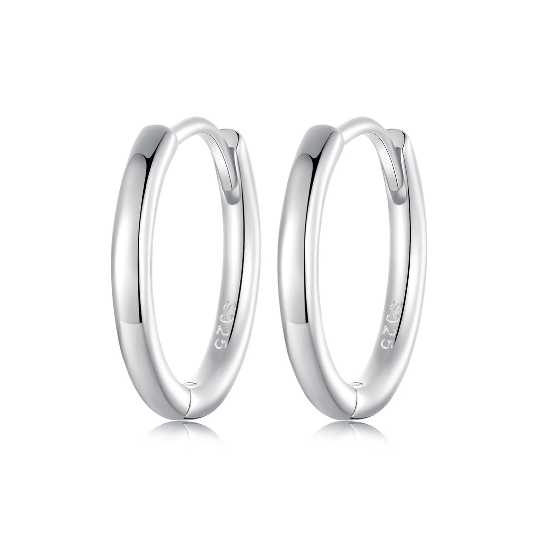 925 Sterling Silver &amp; White Gold Plated Earrings for Women