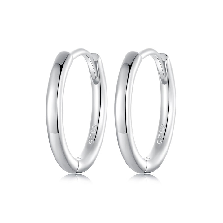 925 Sterling Silver &amp; White Gold Plated Earrings for Women