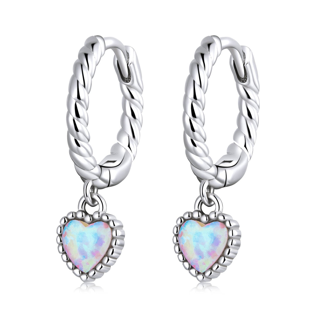 S925 Sterling Silver Translucent Opal Earrings