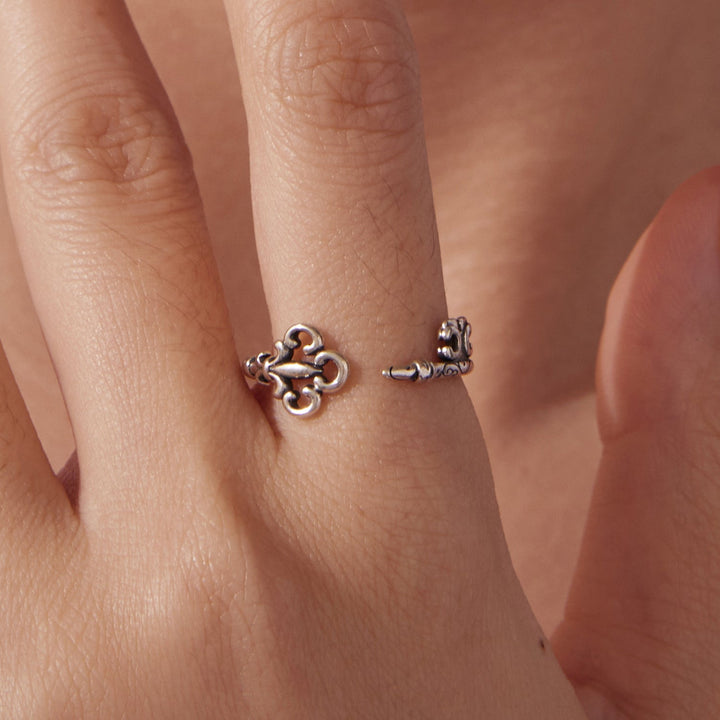 925 Sterling Silver Oxidized 0.14-0.8cm Ring for Women