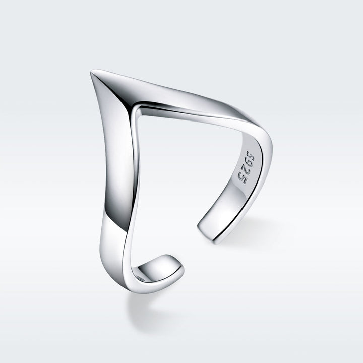 925 Sterling Silver Ring with Platinum Plating - 0.3cm Width - Unisex