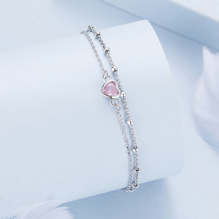S925 Sterling Silver Pavé CZ Plated Bracelet for Women