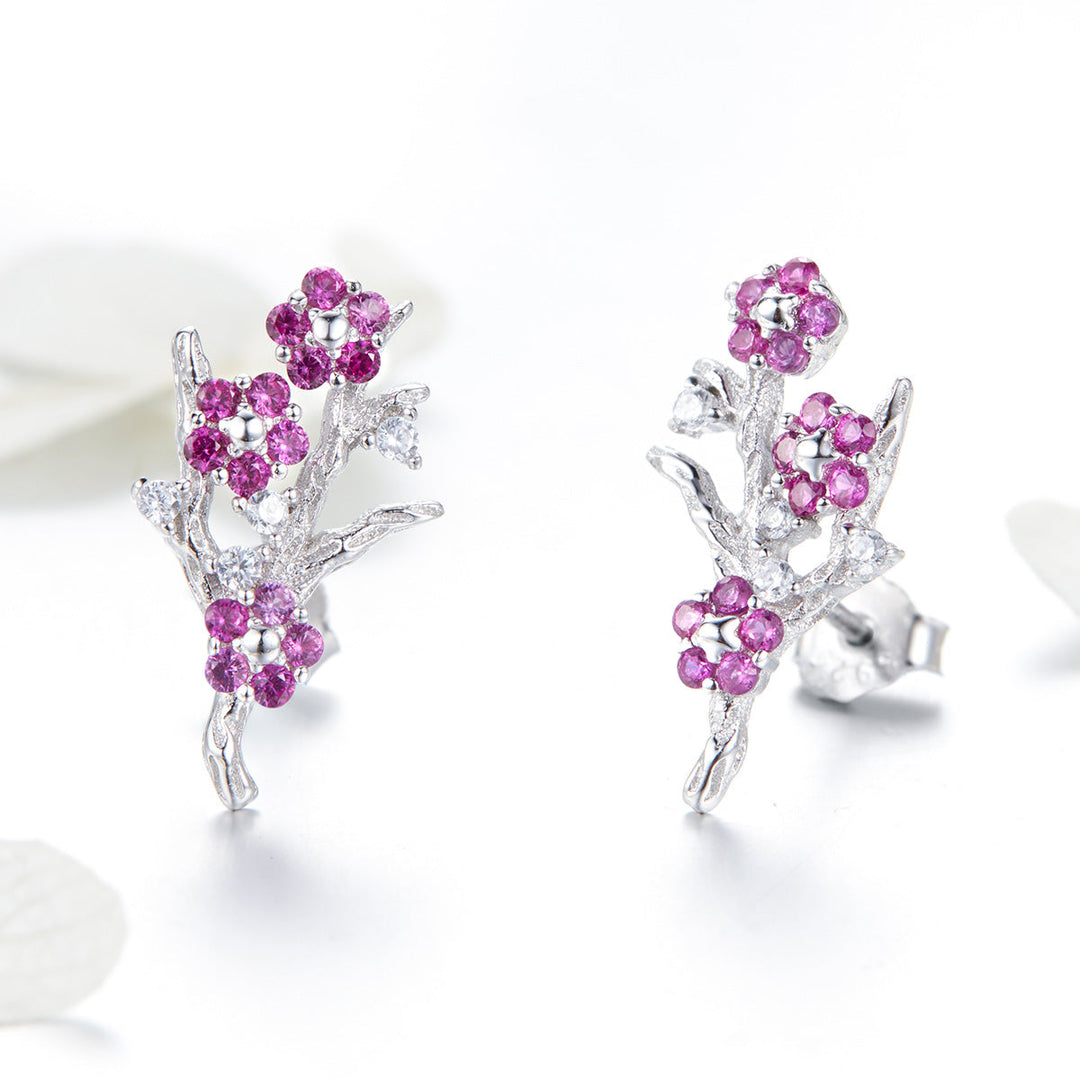 925 Sterling Silver Earrings with Pavé Setting CZ for Women