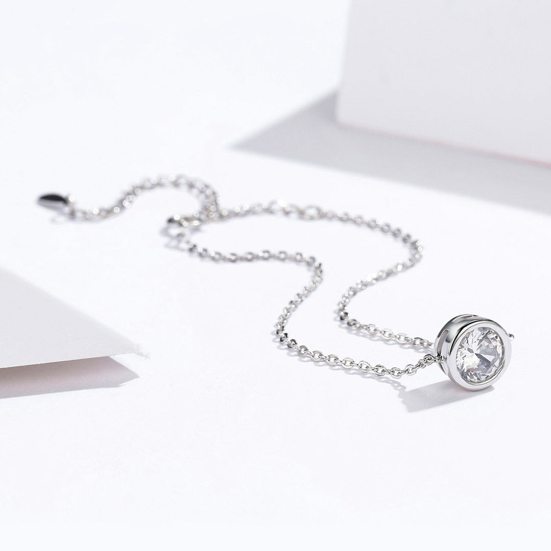 925 Sterling Silver &amp; Platinum Plated CZ Bracelet for Women