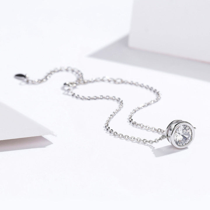 925 Sterling Silver &amp; Platinum Plated CZ Bracelet for Women