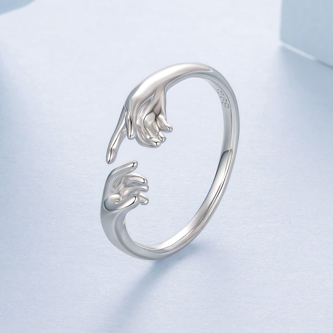 925 Sterling Silver Plated White Gold Ring for Women