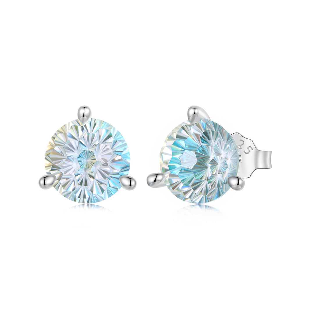 925 Sterling Silver Oxidized CZ Earrings