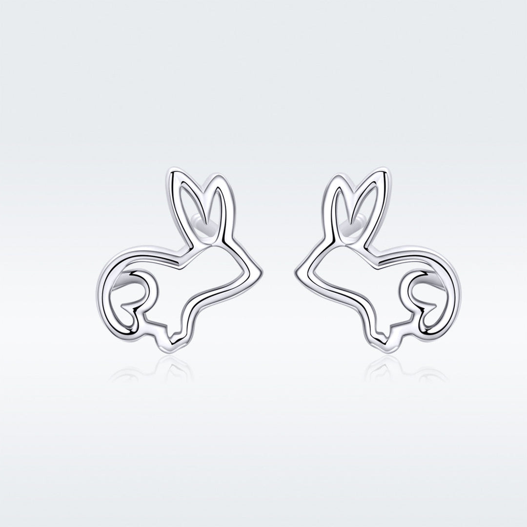S925 Sterling Silver Plated Platinum Earrings