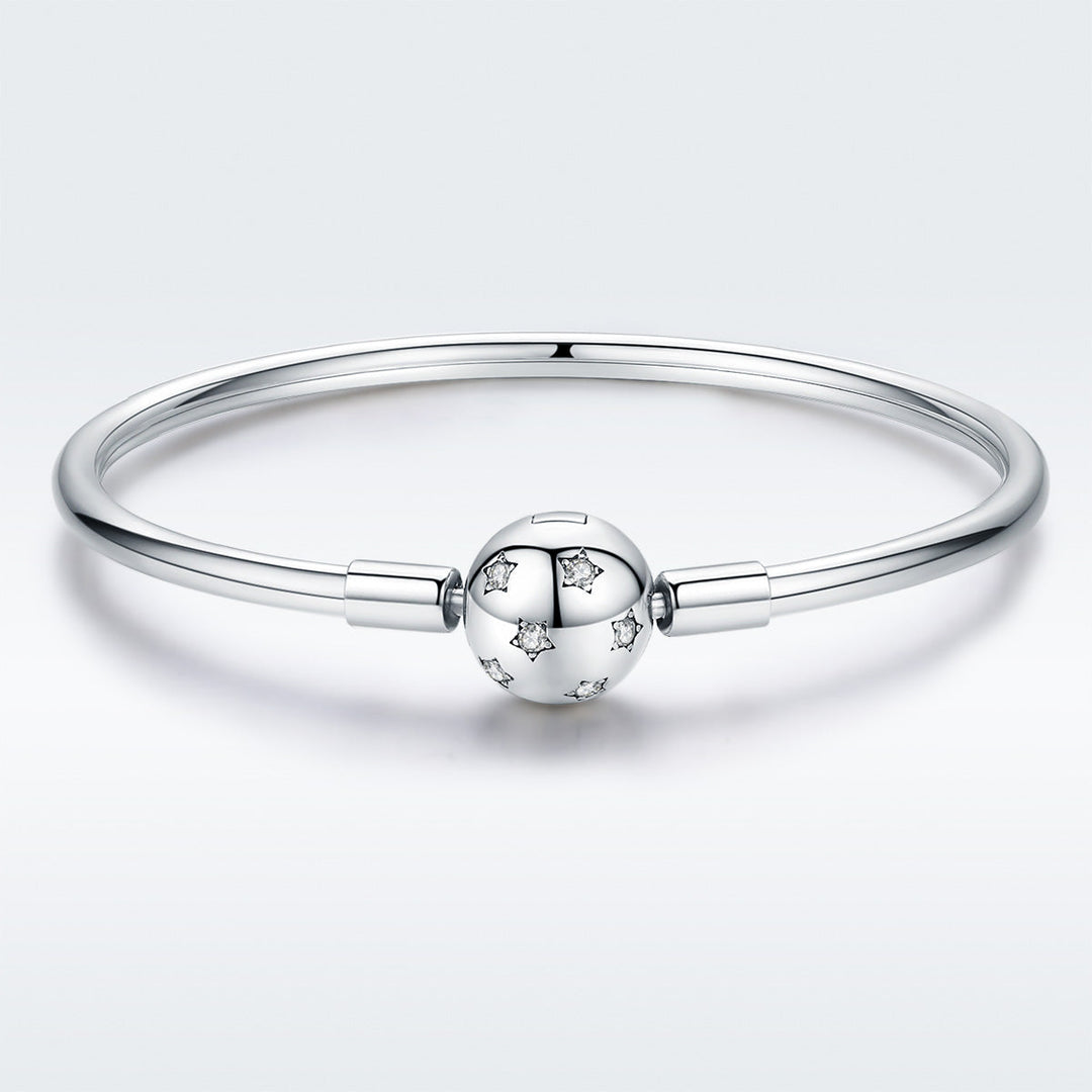 925 Sterling Silver Adjustable Bracelet Style Nan Size 17cm for Men
