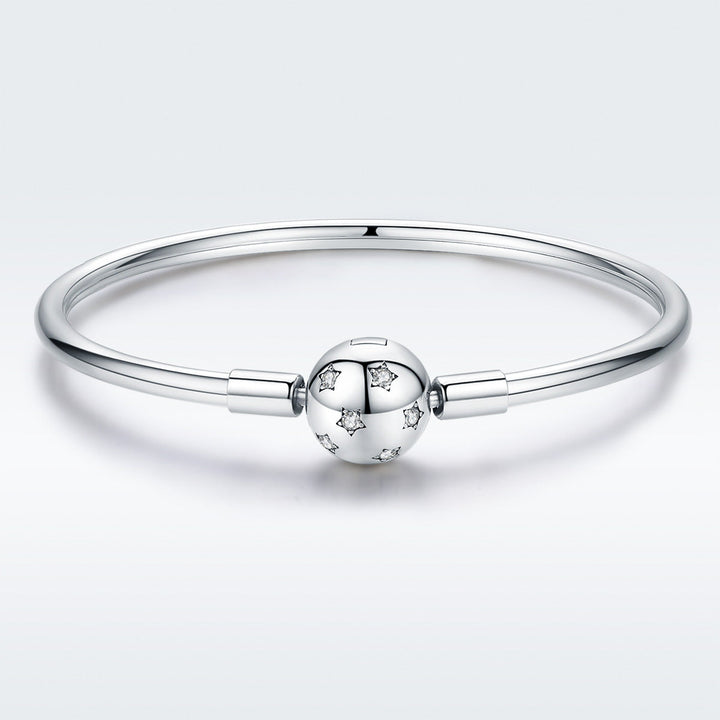 925 Sterling Silver Adjustable Bracelet Style Nan Size 17cm for Men