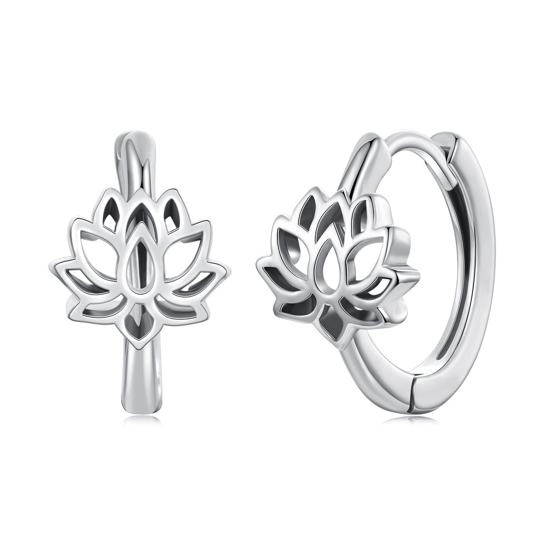 925 Sterling Silver Oxidized Silver Earrings 1.3x0.8cm for Women