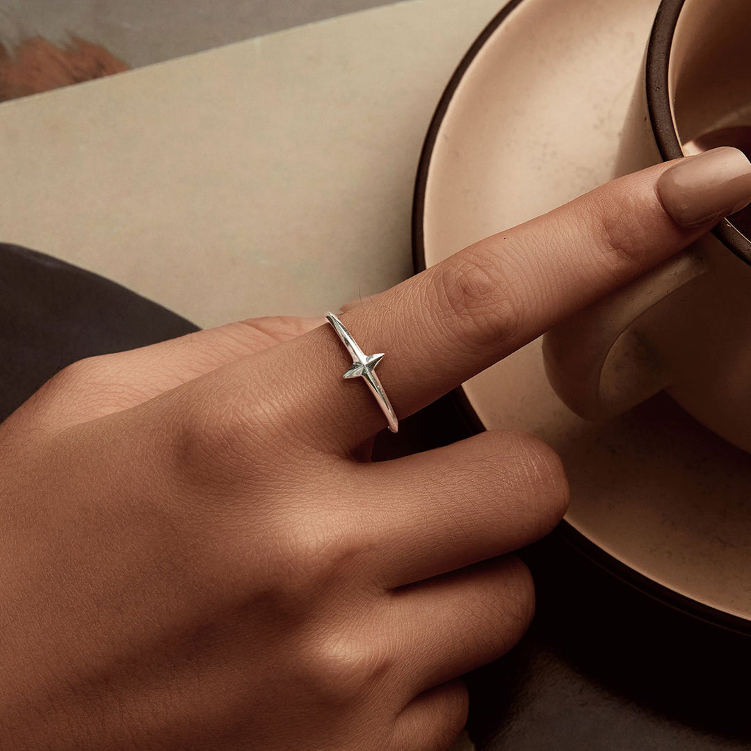 925 Sterling Silver Oxidized Silver 0.12cm Ring for Men