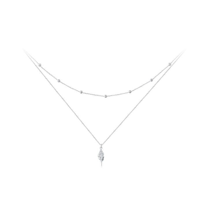 925 Sterling Silver Plated White Gold Adjustable Necklace