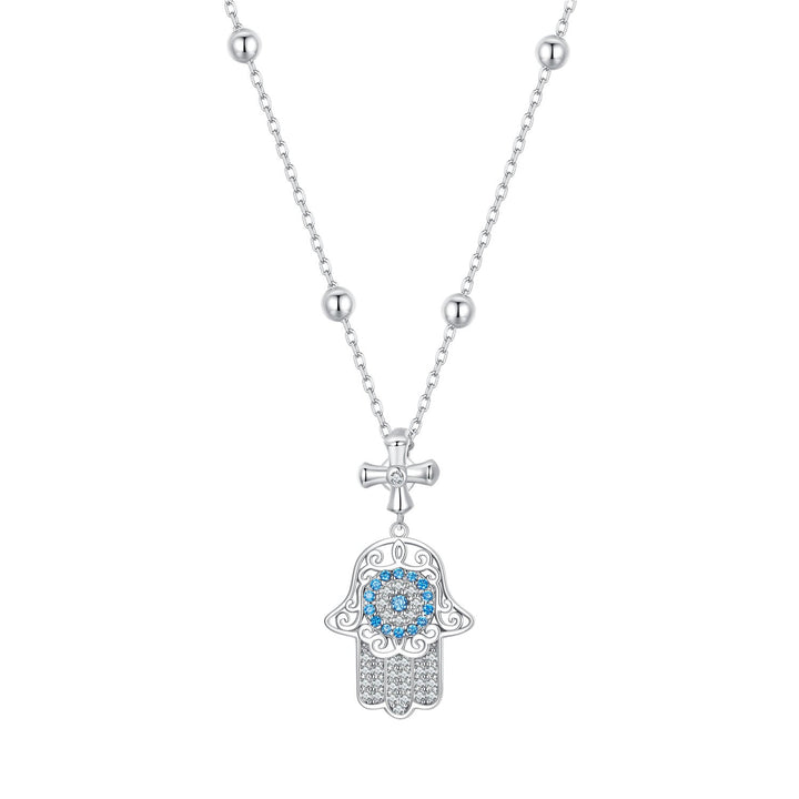 925 Sterling Silver Necklace with Pavé Setting CZ - 400mm Length