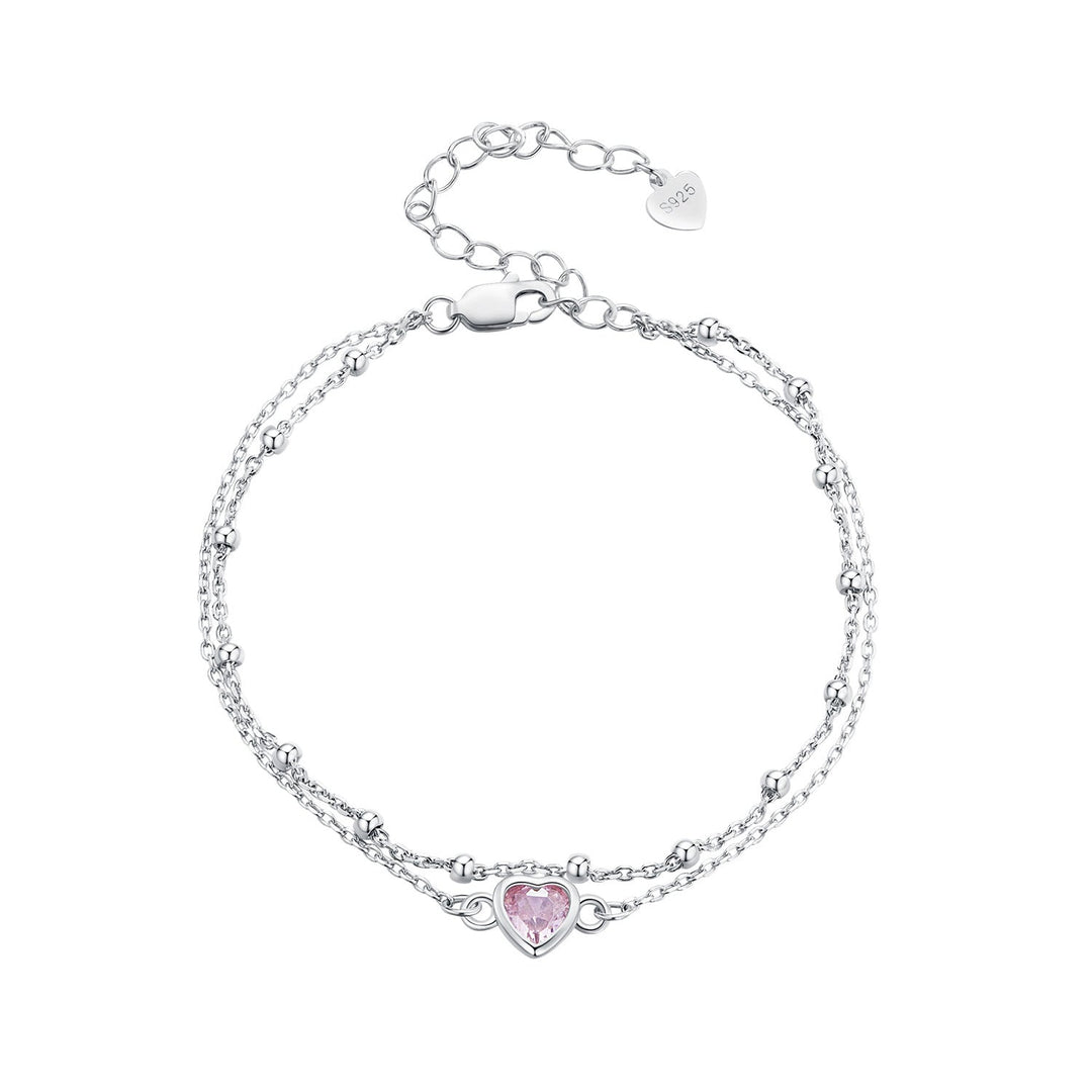 S925 Sterling Silver Pavé CZ Plated Bracelet for Women