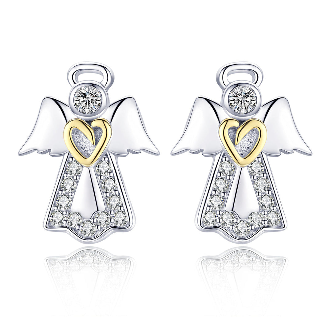 925 Sterling Silver Plated Platinum Gold Earrings for Women