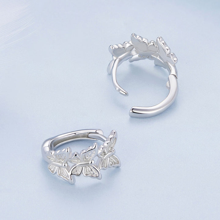 S925 Sterling Silver Earrings with Plated Platinum for Women